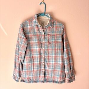 LL Bean fleece lined flannel shirt